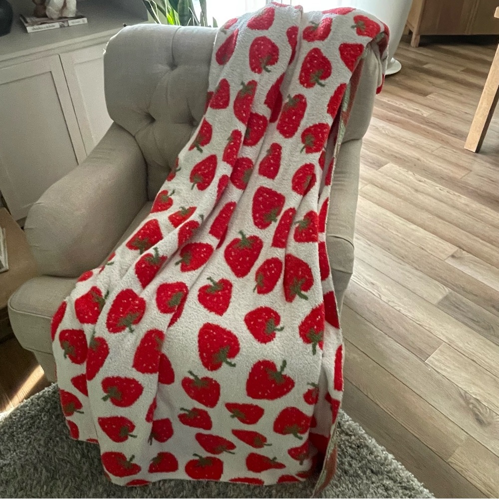 Strawberry Throw Blanket